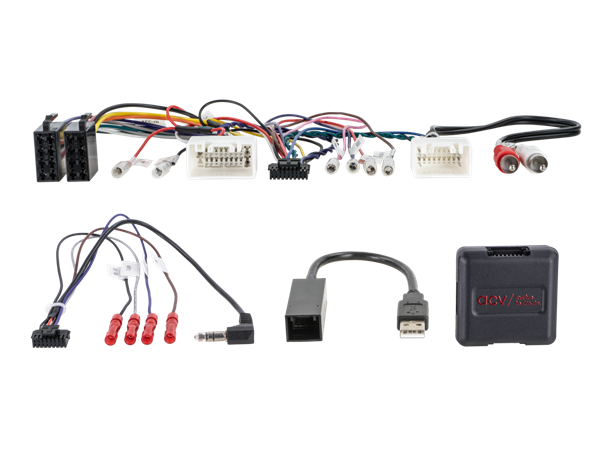 RATBETJENING MITSUBISHI 2012 > 2022 MED USB/ROCKFORD FOSGATE BIBEHOLDELSE (ALL INCL)