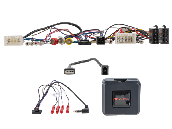 RATBETJENING OUTLANDER/PAJERO 2014 > 2019 MED AMP/AUX/USB/360° KAMERA BIBEHOLDELSE (ALL INCL)