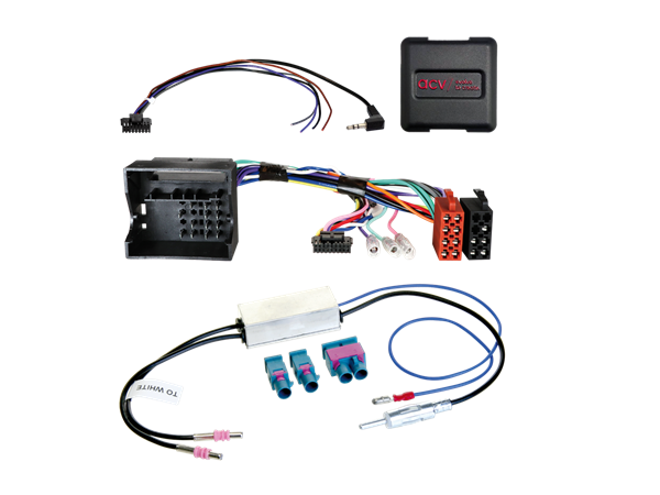 RAT INTERFACE TIL VW,SEAT,SKODA MED CAN-BUS 2005> MED ANTENNE ADAPTER (ALL INCL)