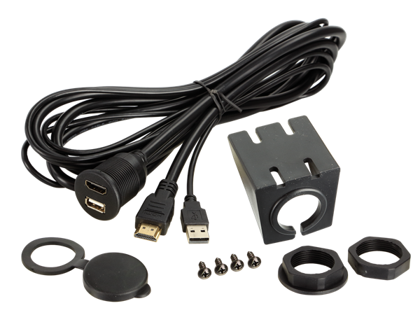 USB/HDMI INDBYGNING/PÅBYGNING