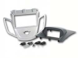 RADIORAMME FORD FIESTA 2008>,SØLV + GRÅ DISPLAY COVER
