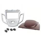 RADIORAMME FORD FIESTA 2008>,SØLV + RØD DISPLAY COVER