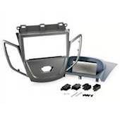 RADIORAMME FORD FIESTA 2008>,METALGRÅ + BLÅ DISPLAY COVER