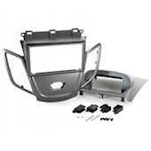 RADIORAMME FORD FIESTA 2008>,METALGRÅ + GRÅ DISPLAY COVER