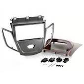 RADIORAMME FORD FIESTA 2008>,METALGRÅ + RØD DISPLAY COVER