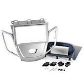 RADIORAMME FORD FIESTA 2008>,MAT SØLV + BLÅ DISPLAY COVER