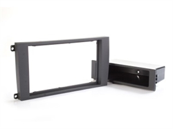 2 DIN RAMME PORSCHE Cayenne 2002-10 SORT M/AFLÆGGERUM