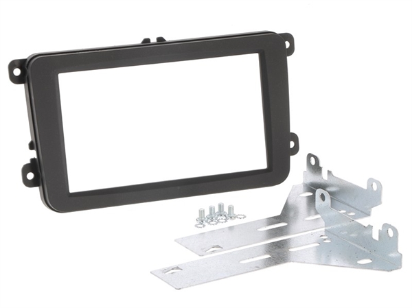 DOBBEL DIN RAMME VW/SEAT/SKODA SORT