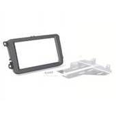 DOBBEL DIN RAMME VW/SKODA SOFT TOUCH SORT