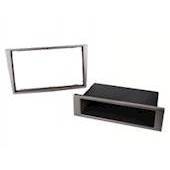 DOBBELT DIN RAMME M/LØS INDFARVET SKUFFE OPEL 2004 > GRÅ METALLIC