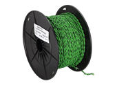 HØJTTALERKABEL TWISTED GRØN 0,75MM2 100M