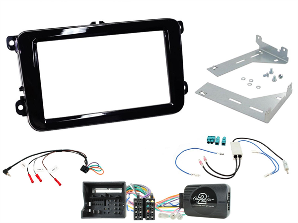 KOMPLET MONT. KIT VW 2015 > MED 2 FAKRA ANTENNER. PIANO SORT
