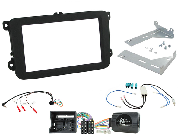 KOMPLET MONT. KIT VW 2015 > MED 2 FAKRA ANTENNER. SORT
