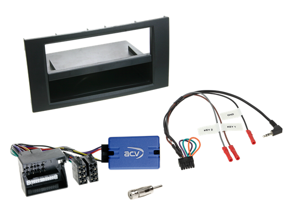 1-DIN MONT. KIT FORD REKTANGULÆR SORT PERFEKT FIT