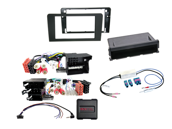 KOMPLET MONT. KIT AUDI A3 2003 > 2012 MED 2 FAKRA ANTENNESTIK