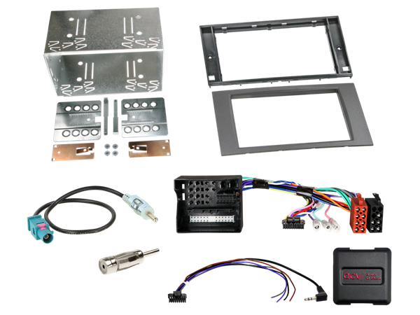ACV KOMPLET MONT. KIT FORD DIV 2005 > 2015 MED REKTANGULÆR RADIO, ANTRAZIT