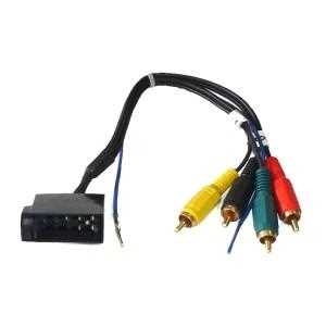 RCA INDGANG - 10 PIN ISO - (BLAUPUNKT,GRUNDIG,BECKER,PHILLIPS)