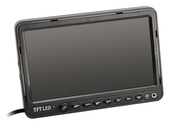 7" UNIVERSAL MONITOR MED 3 VIDEO INDGANGE