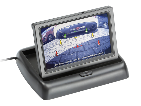 4,3" KLAP SAMMEN UNIVERSAL MONITOR MED 2 VIDEO INDGANGE