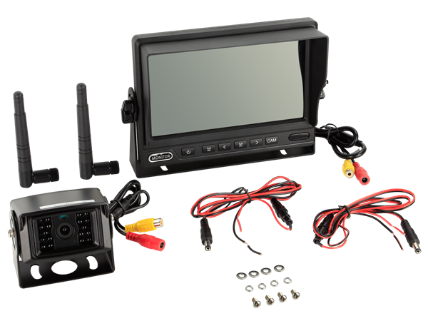 KAMERA KIT TIL KASSE ELLER CAMPER 7" DAG/NAT TRÅDLØS VIDEO OVERFØRSEL