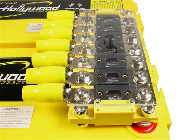 HOLLYWOOD ANH 7 AGM YL (GUL) BUS-BAR PLATIN MED 7 X ANL SIKRINGSHOLDERE 