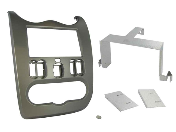 DOBBELT DIN RAMME DACIA 2010> STONE GRÅ