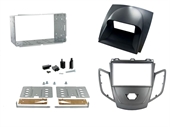 RADIORAMME FORD FIESTA 2008>,METALGRÅ + GRÅ DISPLAY COVER