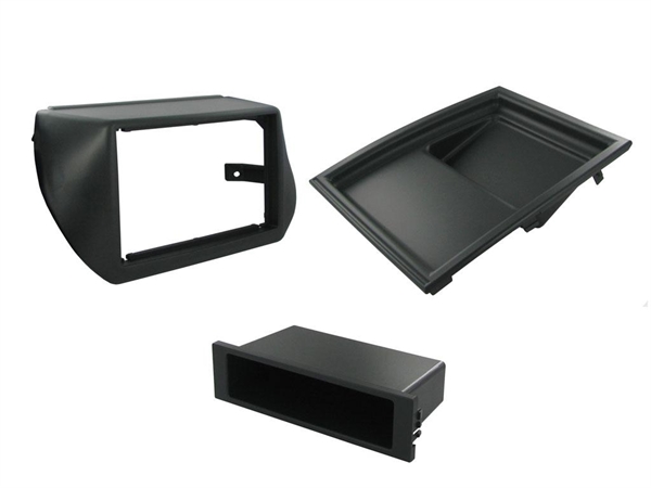 RADIORAMME PSA/FIAT, Enkelt/dobbelt DIN SORT