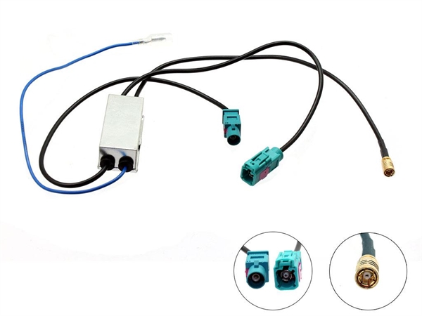 ANTENNE SPLITTER DAB/DAB+ TIL IKKE FORSTÆRKEDE ANTENNER (FAKRA/SMB)