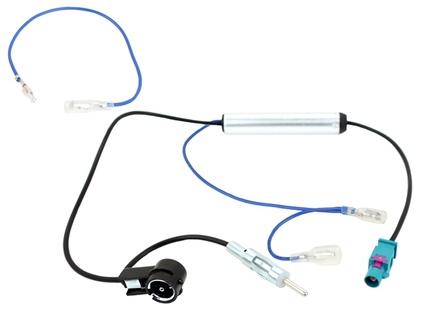 STANDART FAKRA(HAN) TIL DIN/ISO 12V PHANTOM ANTENNE ADAPTOR