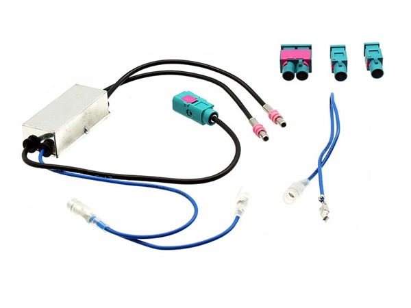 PRO DOBBELT(2) FAKRA HAN TIL FAKRA HUN KIT 12V PHANTOM ADAPTOR 