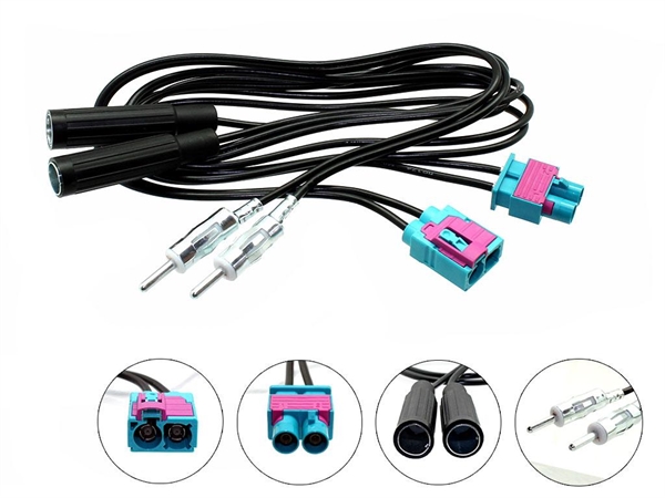 UNIVERSAL/AUDI FM-MODOLATOR KIT TIL DOBBELT FAKRA ANTENNE