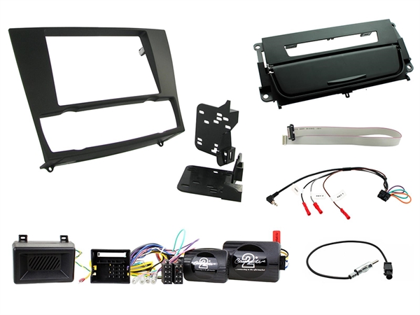 KOMPLET MONT. KIT BMW 3-SERIE 2005 > 2012 SORT/SORT MED AUT. AIRCON OG UDEN FORSTÆRKER