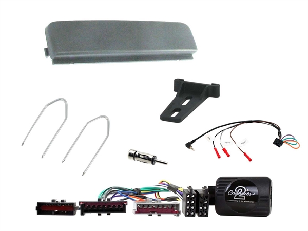 KOMPLET MONT. KIT FORD DIV 1997 > 2004  1-DIN IKKE GHIA/ST MODELLER. SØLV