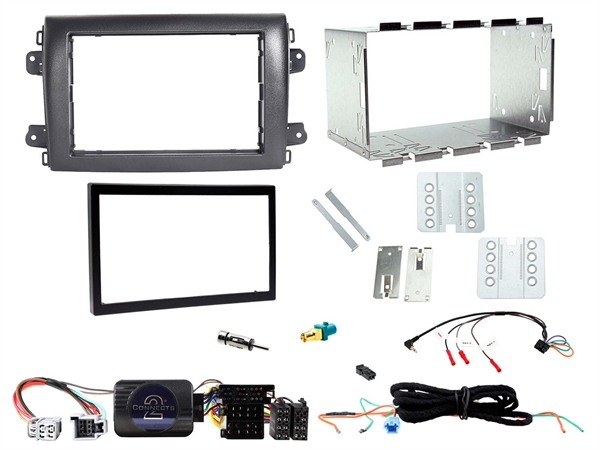 KOMPLET MONT. KIT FIAT DUCATO 8 2021 > UDEN OEM RADIO, MED TLF,SPEED OG BAKGEAR SUPPORT