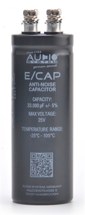 AUDIO SYSTEM E/CAP STØJKONDENSATOR
