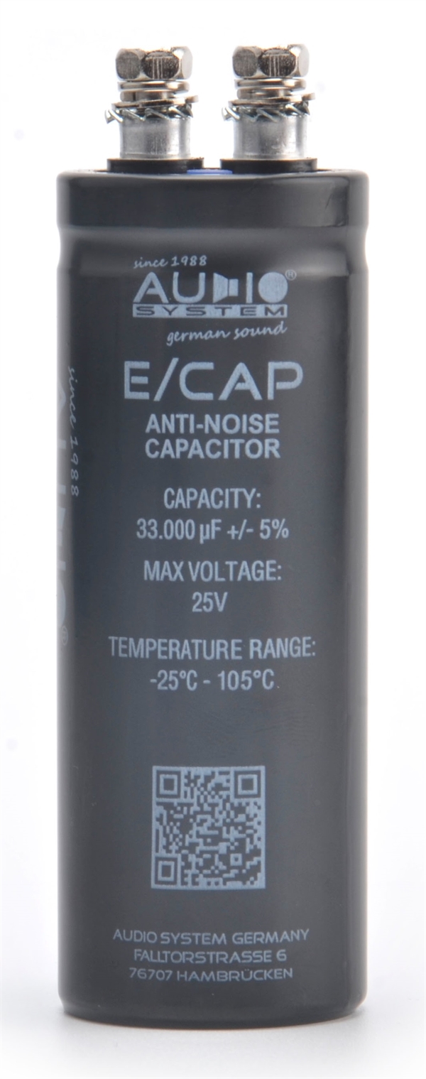 AUDIO SYSTEM E/CAP STØJKONDENSATOR