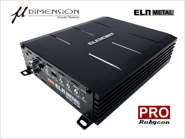 u-DIMENSION ELA METAL PRO 2 KANAL FRD FORSTÆRKER 1200 WATT (JAPAN RUBYCON)