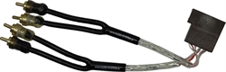 AUDIO SYSTEM HLAC LOW-ADAPTER-CABLE 4 KANAL RCA TIL ISO-HØJTT
