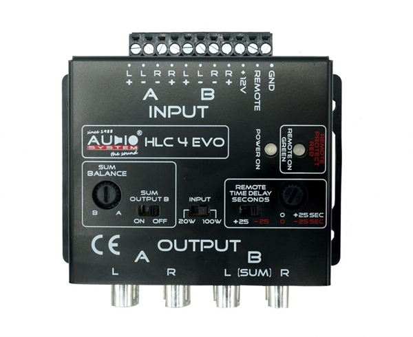 AUDIO SYSTEM HLC-4 EVO HIGH/LOW 4-KANALS