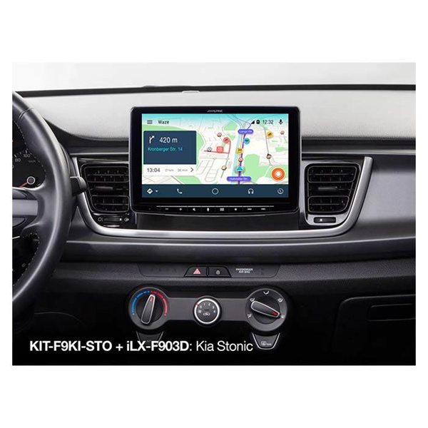 KIT-F9KI-STO ALPINE 9" MONTERINGSSÆT KIA STONIC 2017 >