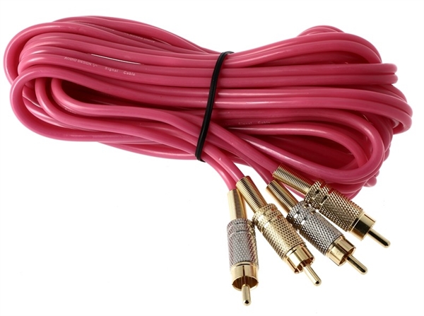 Phonokabel 5 METER PINK