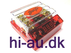 STINGER GULD 2x ANL SIKRINGSKOLDER MED DISPLAY 2x21/53mm2 til 2x21/53mm2