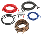 KOMPLET KABELSÆT 10 MM² 2 KANAL MED HØJTTALER KABEL