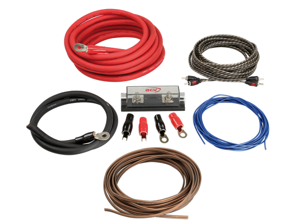 KOMPLET KABELSÆT 35 MM² 2 KANAL MED HØJTTALER KABEL