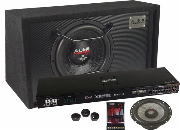 AUDIO SYSTEM X-SET EVO MED FORSTÆRKER. 12" BAS OG 165MM COMPOSÆT