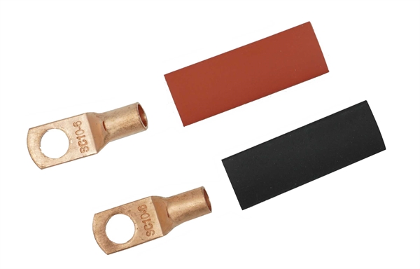 AUDIO SYSTEM Z-RTP 10mm² M6  KOBBER 1 RØD OG 1 SORT I POSE