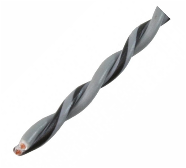 AUDIO SYSTEM OFC GRÅ SNOET HØJTTALERKABEL 0,75mm² 100M