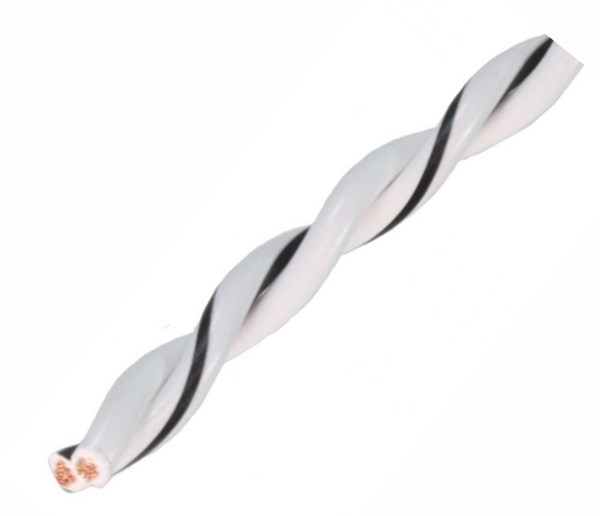 AUDIO SYSTEM OFC HVID SNOET HØJTTALERKABEL 1,5mm² PR.M