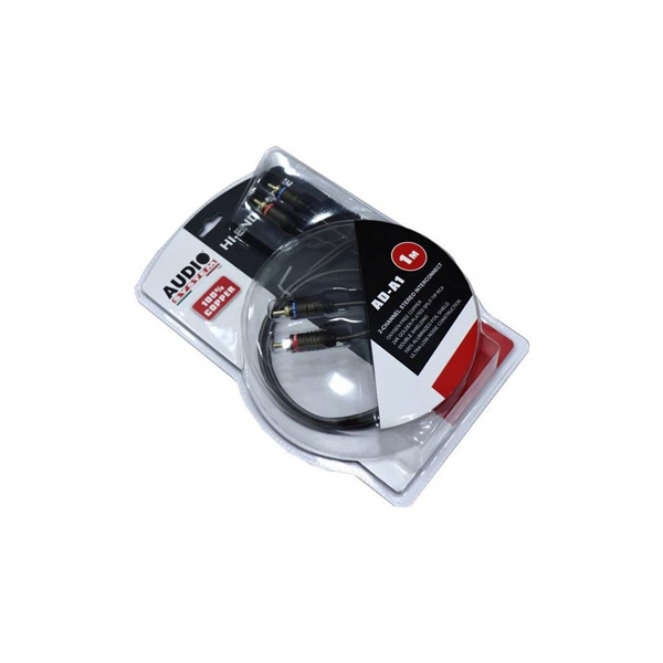 AUDIO SYSTEM ADA1 STANDART OFC 2 KANAL RCA KABEL 1 METER